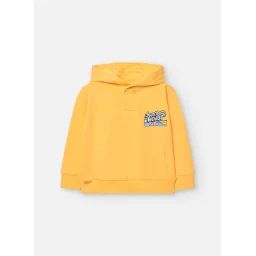 Sweat À Capuche Avec Imprimé Dans Le Dos Jaune