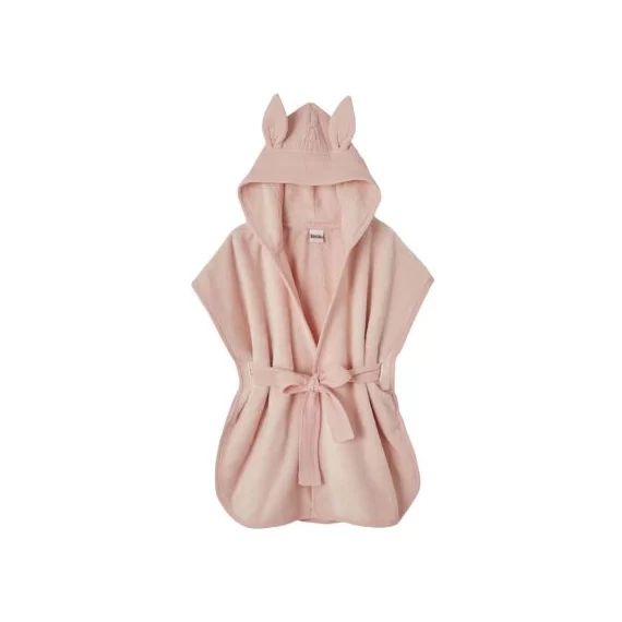 Peignoir en éponge de bambou rose blush (2-4 ans)