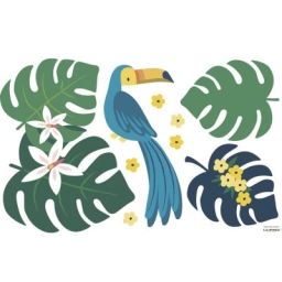 Planche de stickers Feuilles Rio