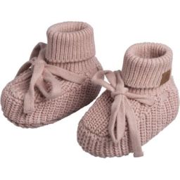 Chaussons bébé teddy Soul vieux rose (0-3 mois)