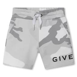 Short en molleton imprimé Garçon Gris