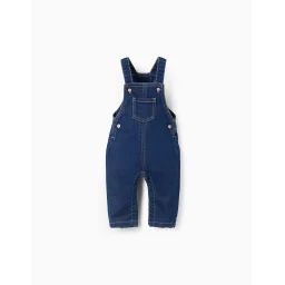 Salopette En Denim Souple Bleu