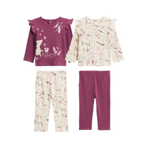 Lot De 2 Pyjamas Bébé Mila Rose