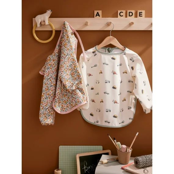 Tablier maternelle 3-5 ans blanc imprimé