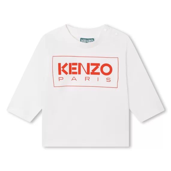 T-shirt avec imprimé logo Garçon Blanc