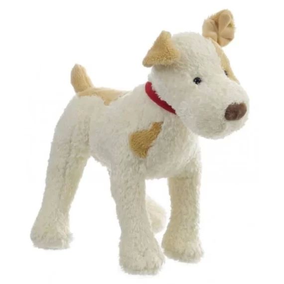 Peluche Chien Eliot Egmont Toys 23 cm – Look Vintage – Doux et Câlin – Pour Enfant blanc