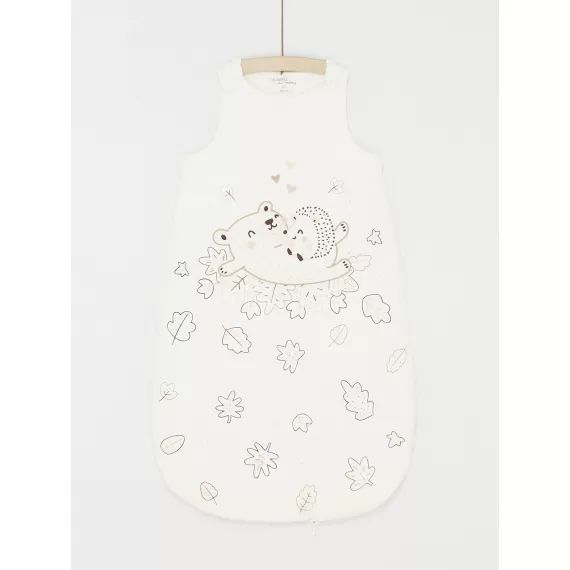 Turbulette Blanc Cassé À Motifs Animaux Mixte