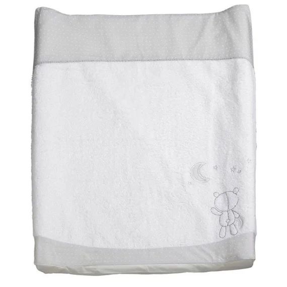Matelas À Langer – Céleste – Gris – Déhoussable – 68x52cm Gris