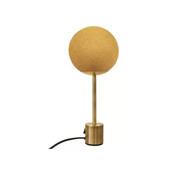 Lampe Apapa pied laiton camel