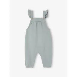 Salopette en molleton bébé vert sauge