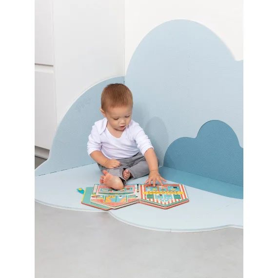 Tapis d&rsquo;éveil Nuage Large – QUUT bleu ciel