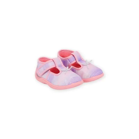 Chaussons Roses Et Violets Forme Salomé