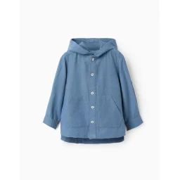 Chemise Avec Capuche Bleu
