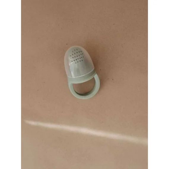 Lot de 2 sucettes grignoteuses – MUSHIE en silicone vert clair uni