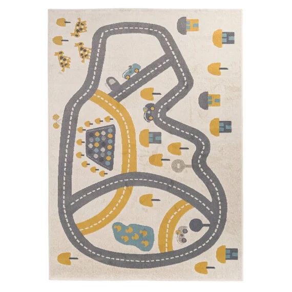 Tapis Enfant Circuit Multicolore
