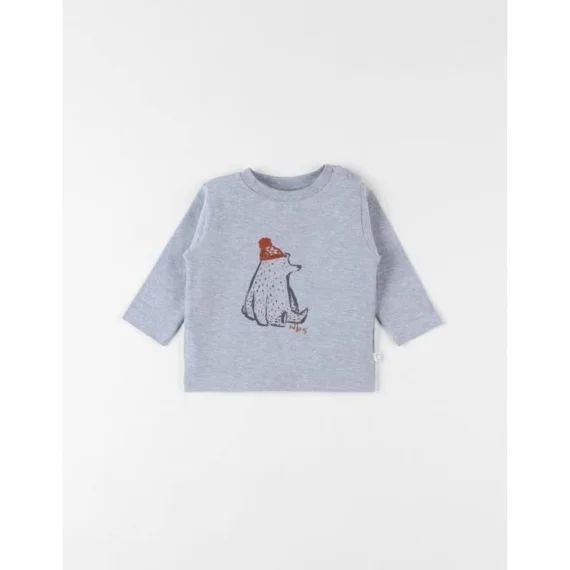 T-shirt Ours Gris