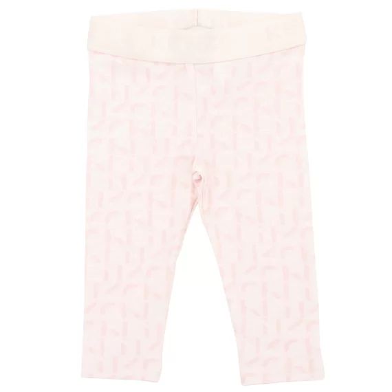 Legging imprimé monogramme Fille Rose