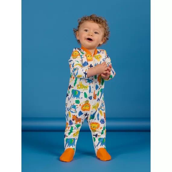 Grenoullère Multicolore À Imprimé Animalier – Blanc cassé