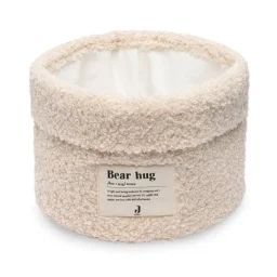 Panier De Rangement 14 X 18cm Boucle Naturel Beige