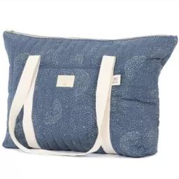 Sac à langer Paris Gold bubble Night blue