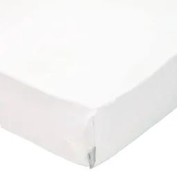 Drap Housse En Coton Jersey, Uni Blanc