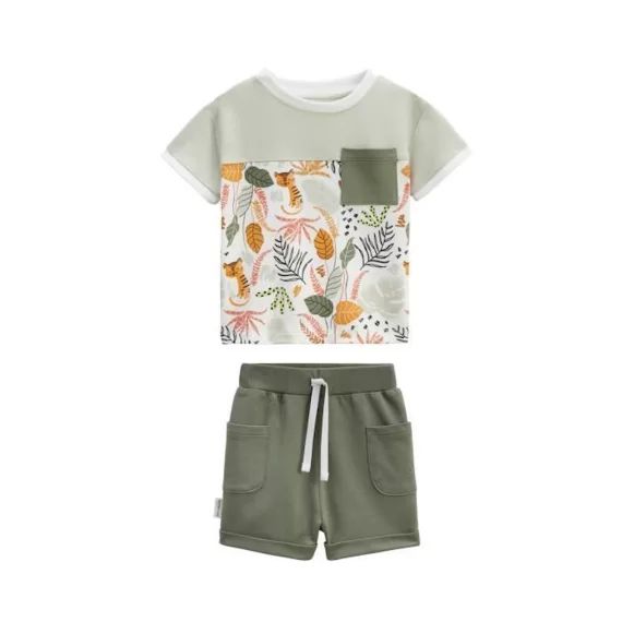 Ensemble Bébé T-shirt Et Short Dumbea Vert