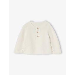 Cardigan en coton bébé fine jauge BASICS ivoire