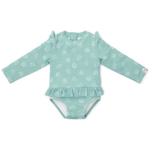 Maillot De Bain Manches Longues 1 Pièce Vert