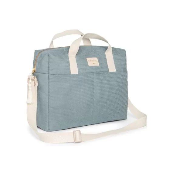 Sac à langer nid d&rsquo;abeille Gala Stone Blue