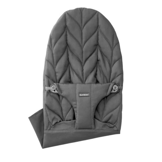 Housse pour Transat Bliss – Anthracite / Coton, matelassage Pétale