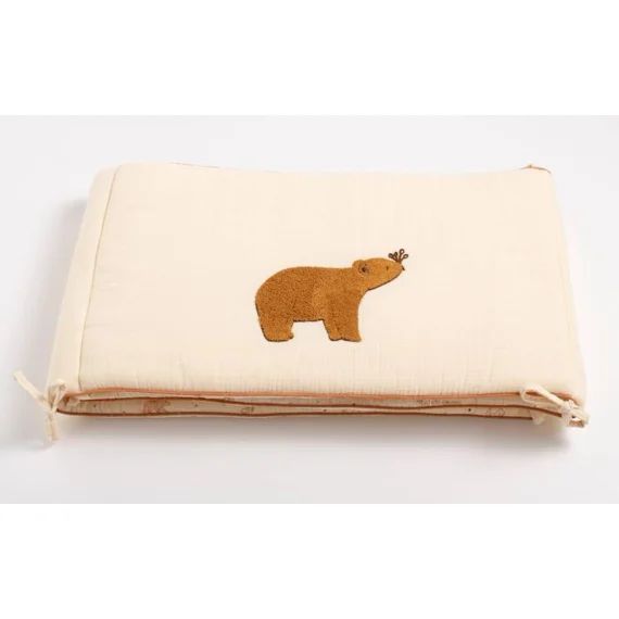 Tour De Lit Beige En Gaze De Coton Orsino Beige