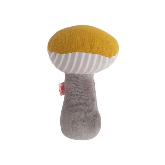 Hochet pouët champignon rayures Les Amis de la forêt
