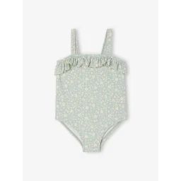 Maillot de bain 1 pièce bébé fille vert sauge