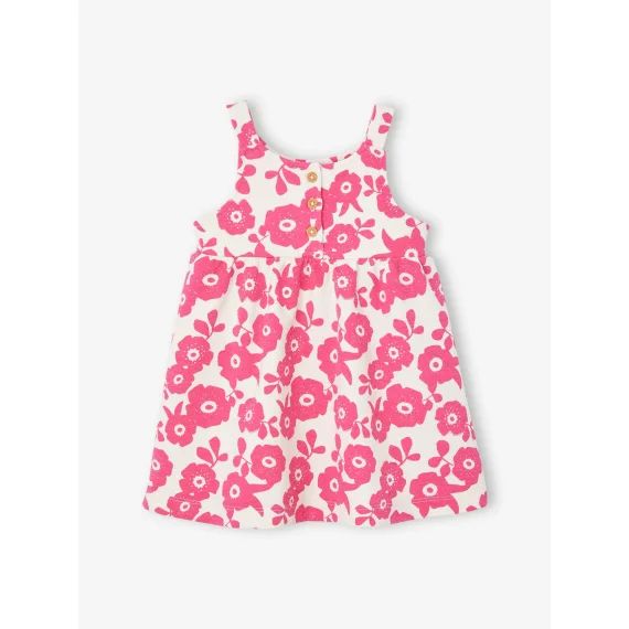 Robe bébé sans manches fuchsia