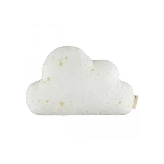Coussin nuage Gold stella blanc (24 x 38 cm)