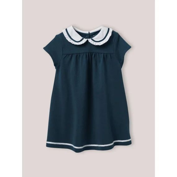 Robe Maille Piquée En Coton Biologique Ardoise