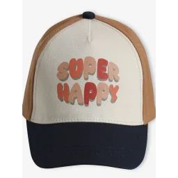 Casquette Super Happy bébé garçon écru