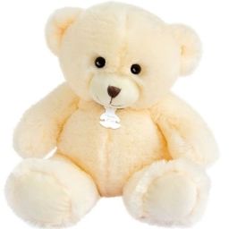 Peluche ours Bellydou écru (30 cm)