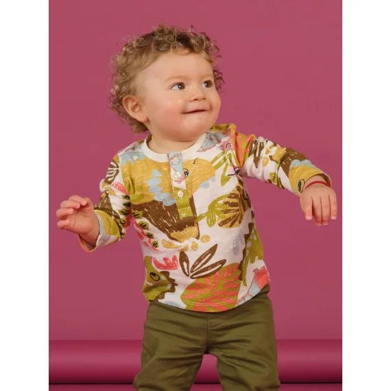 T-shirt À Imprimé Dinosaures – Ecru