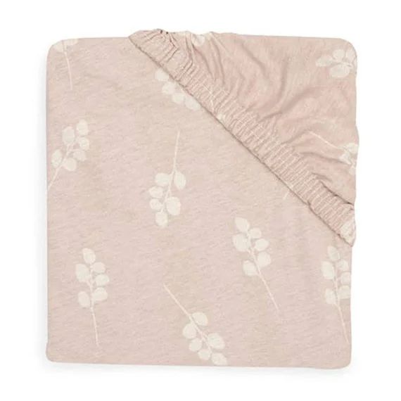 Drap-housse Jersey Twig Rose Sauvage – 60 X 120 Cm – Jollein – Lit Bébé Rose