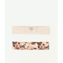 Le lot de 2 bandeaux uni et imprimé coloré avec noeuds –  – Soldes