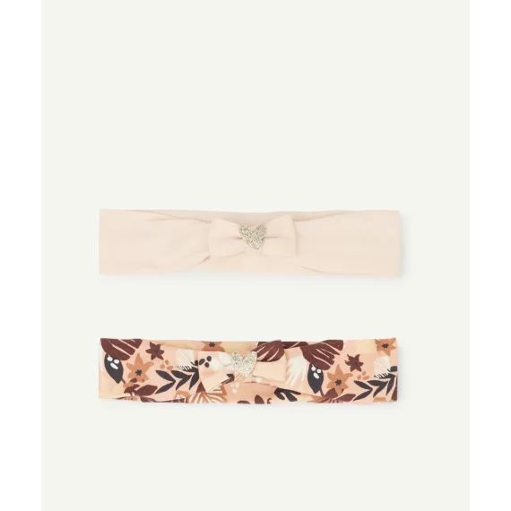 Le lot de 2 bandeaux uni et imprimé coloré avec noeuds –  – Soldes