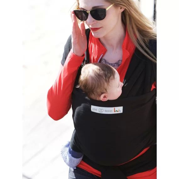 Echarpe de portage Basic Bio LOVE RADIUS presque noir