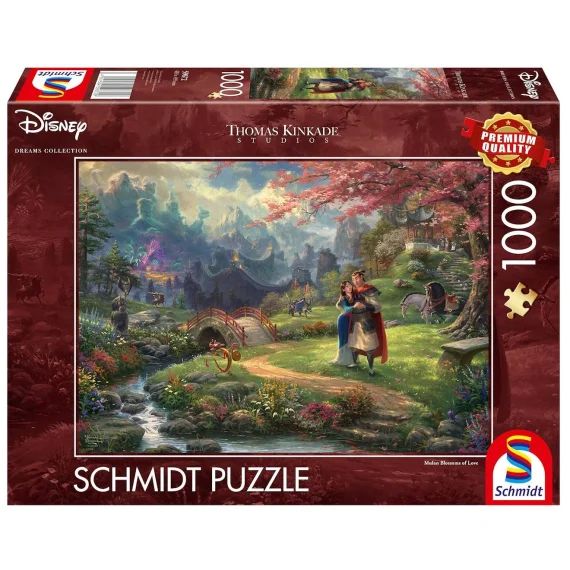 Puzzle Mulan Fleurs D&rsquo;amour 1000 Pcs Marron