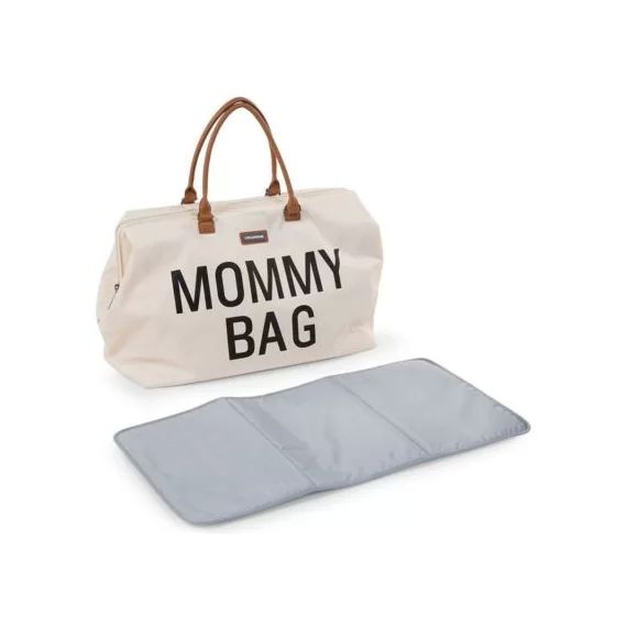 Sac à langer à anses Mommy bag blanc cassé