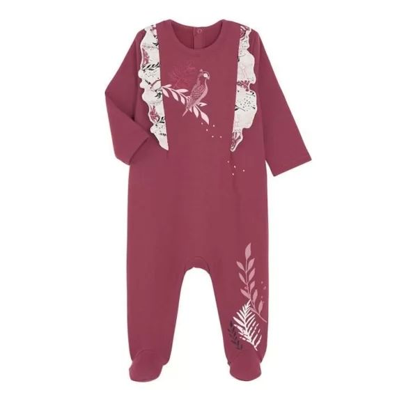 Pyjama bébé en molleton Paraiso rose