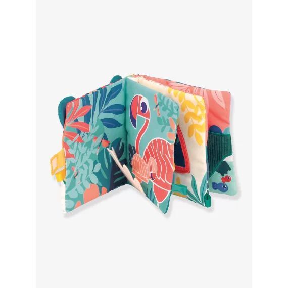 Livre tissu Jungle LUDI multicolore