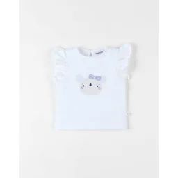 T-shirt Koala À Courtes Manches Blanc