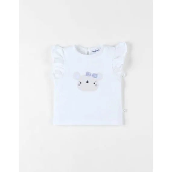 T-shirt Koala À Courtes Manches Blanc
