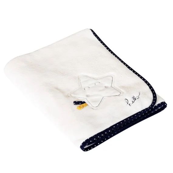 Couverture Bébé En Polyester Blanc